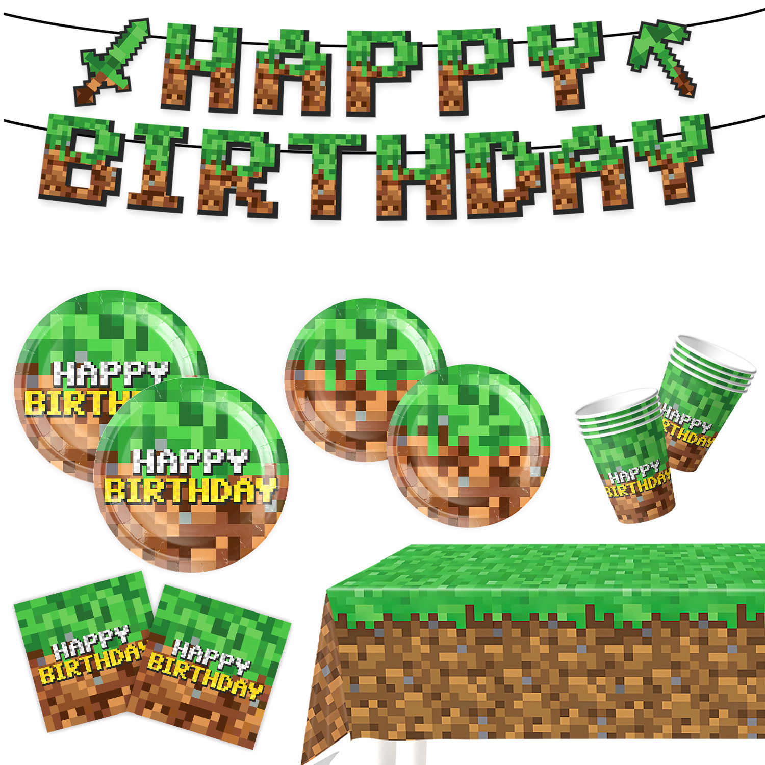 Minecraft Themed Birthday Part - Supply Event reseña y precio