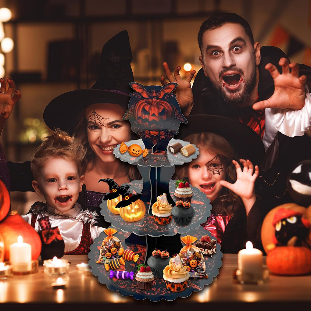 Halloween Cake Stand Pumpkin B - Cupcake Stand Tier reseña y precio