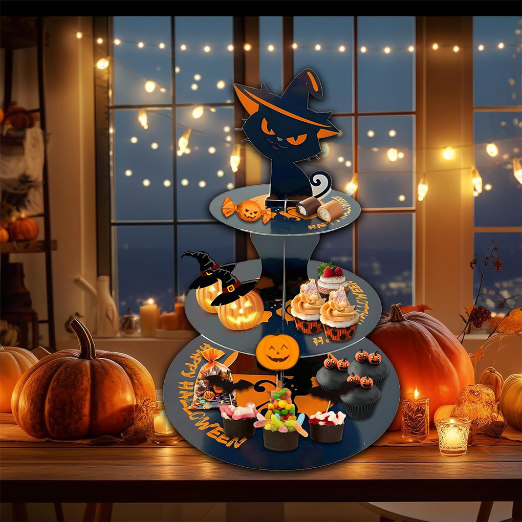 Halloween Cake Stand Pumpkin B - Cupcake Stand Tier reseña y precio