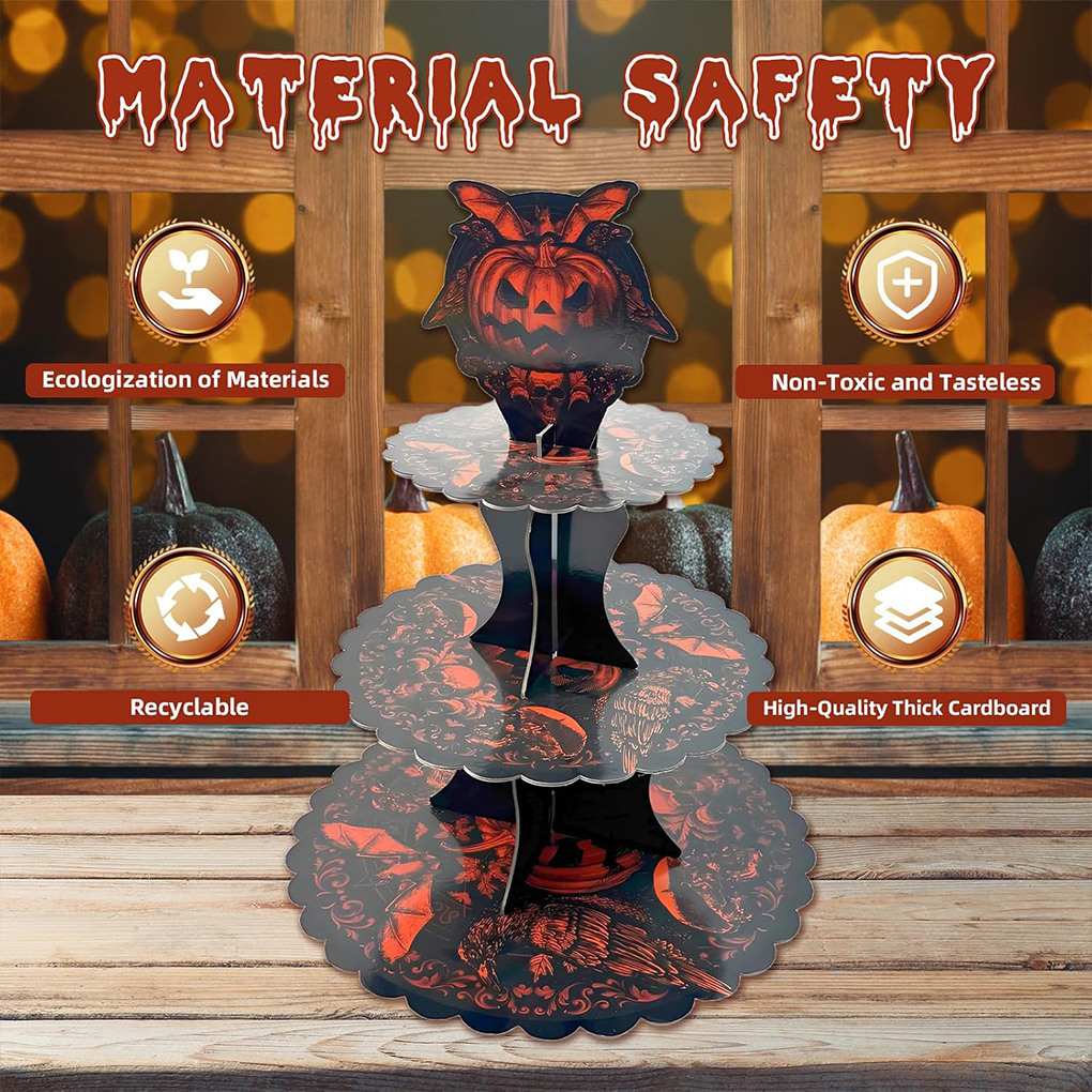 Halloween Cake Stand Pumpkin B - Cupcake Stand Tier reseña y precio