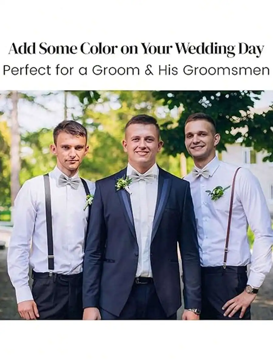 Mens Solid Color Satin Pre-Tie - Event & Party Supply Photos reseña y precio