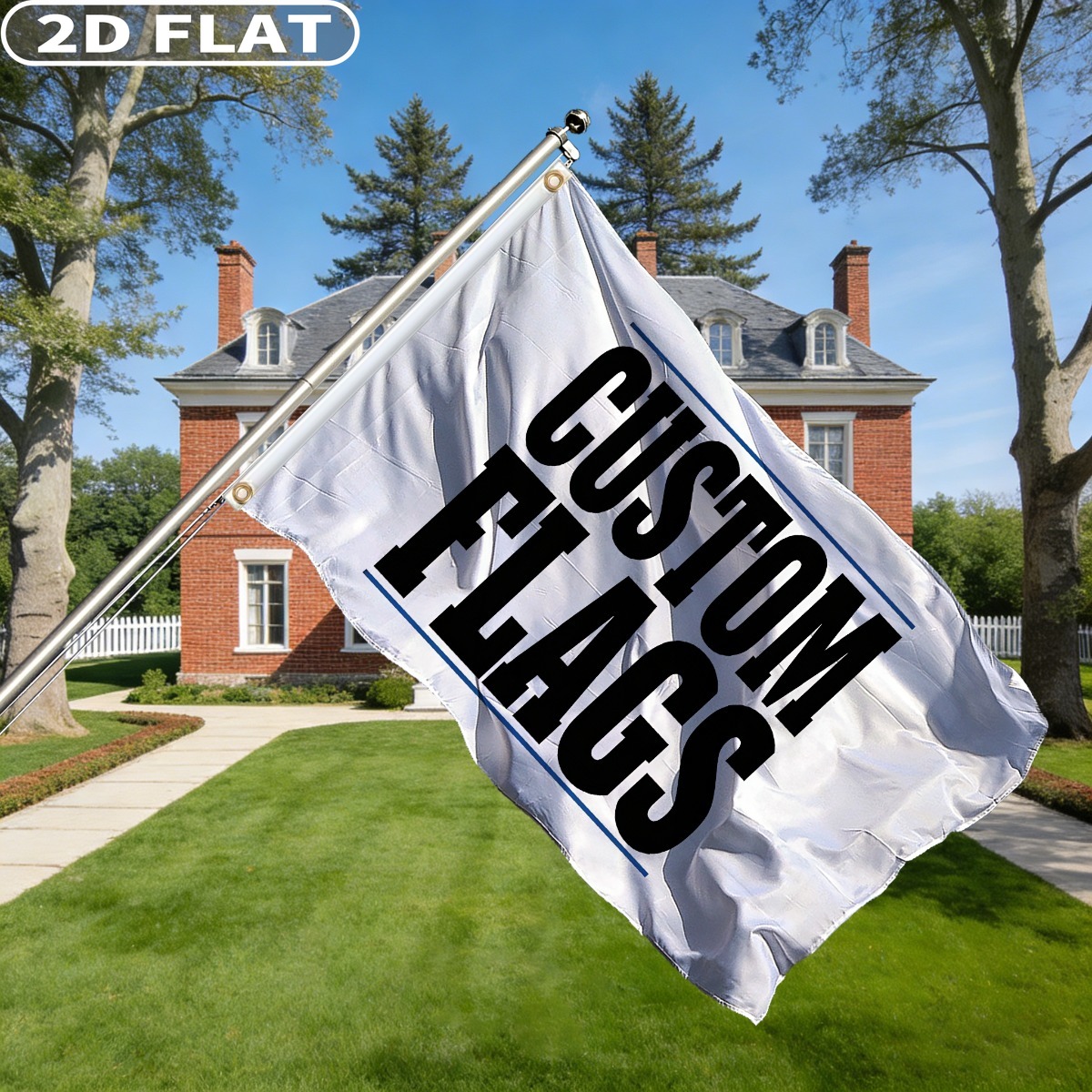 1pc Custom Flag with Image/Log - Event & Party Supply Photos reseña y precio