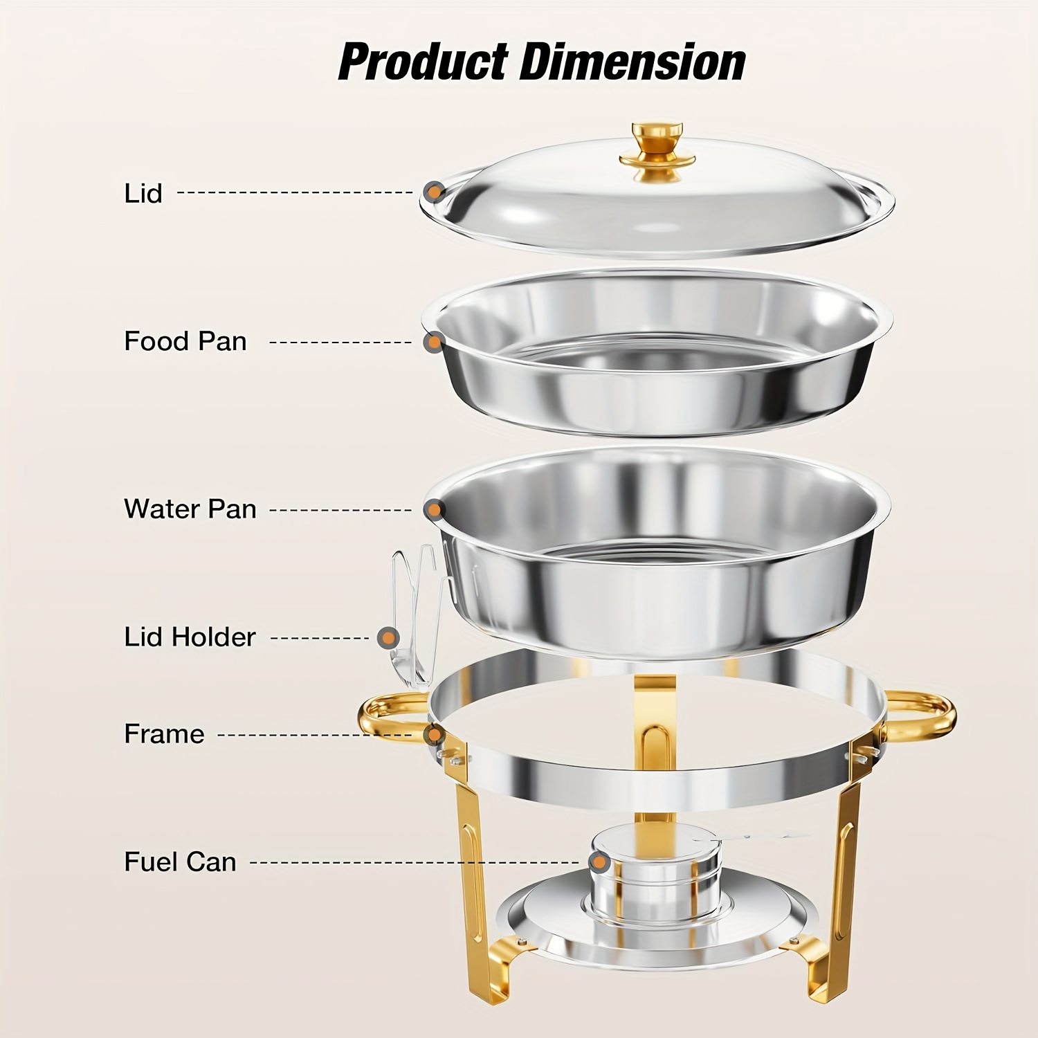 6/9QT Chafing Dishes For Buffe - Event & Party Supply Photos reseña y precio